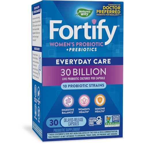 Nature's Way Fortify Probiotics for Women + Prebiotic, Digestive*, Immune*, and Vaginal Nature's Way uk supplements