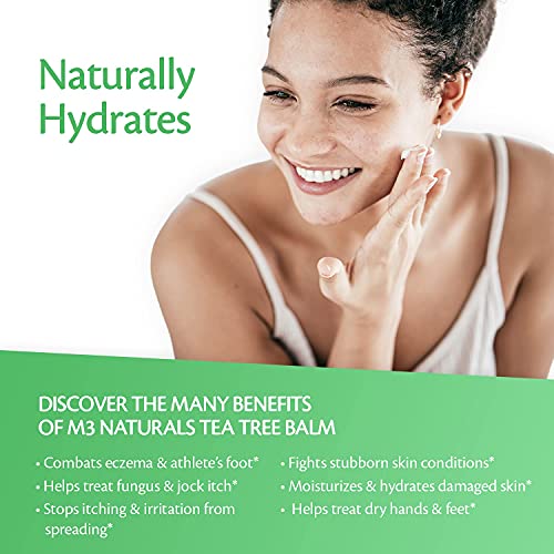 Tea Tree Oil Foot Balm - Natural Remedy for Athletes Foot, Toenail Repair M3 Naturals uk supplements