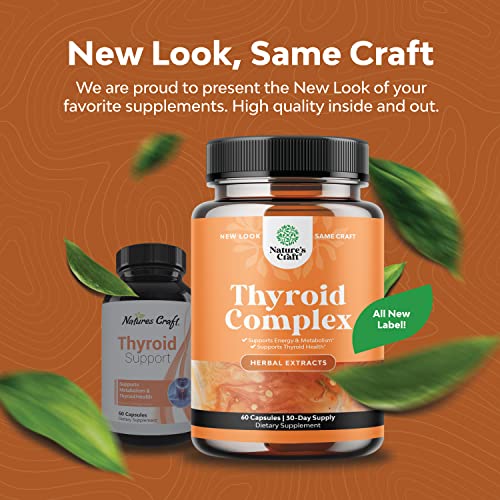 Pure Thyroid Support Supplement for Women - Thyroid Support for Weight Loss Mood Natures Craft uk supplements