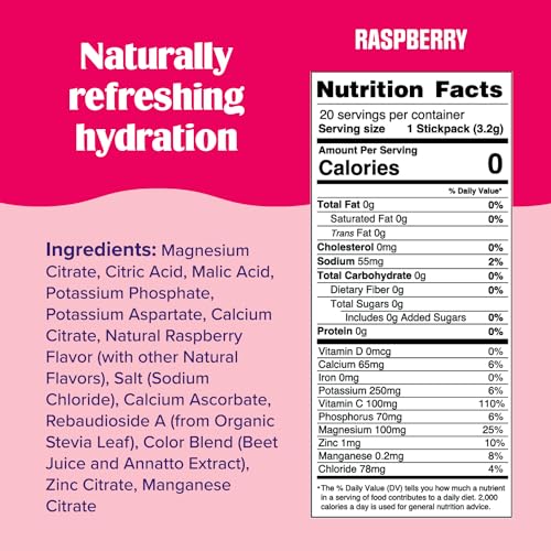 Ultima Replenisher Daily Electrolyte Drink Mix – Raspberry, 20 Stickpacks – Hydration Ultima Replenisher uk supplements
