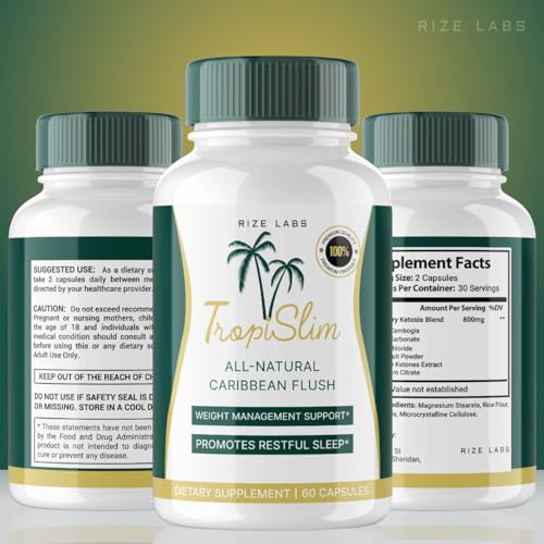 rize labs (5 Pack Tropislim Weight Loss Supplement, Tropislim Capsules for Total Body rize labs uk supplements
