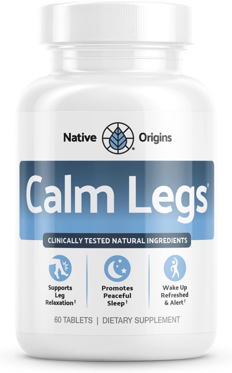 Calm Legs Natural for Natural Itching, Crawling, Tingling and Agitated Leg with Iron, Magnesium, and Valerian Root (60 Tablets)… Calm Legs uk supplements