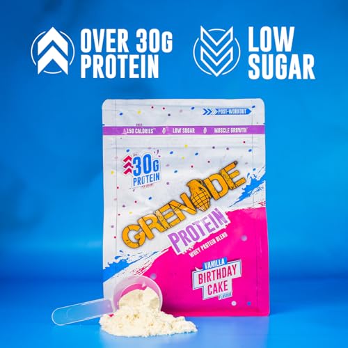 Grenade Protein Powder, Whey Protein Blend with 30g Protein per Serving, High Protein, Low Sugar Grenade uk supplements