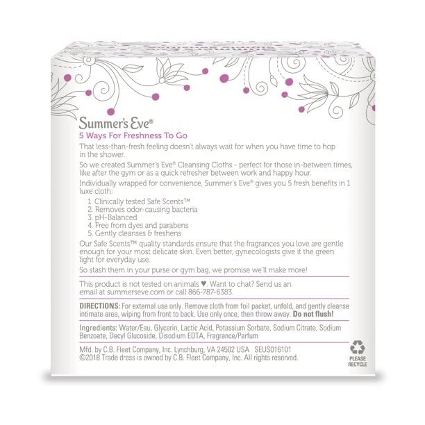 Summer's Eve Cleansing Cloth Simply Sensitive, 3 Count Summer's Eve uk supplements