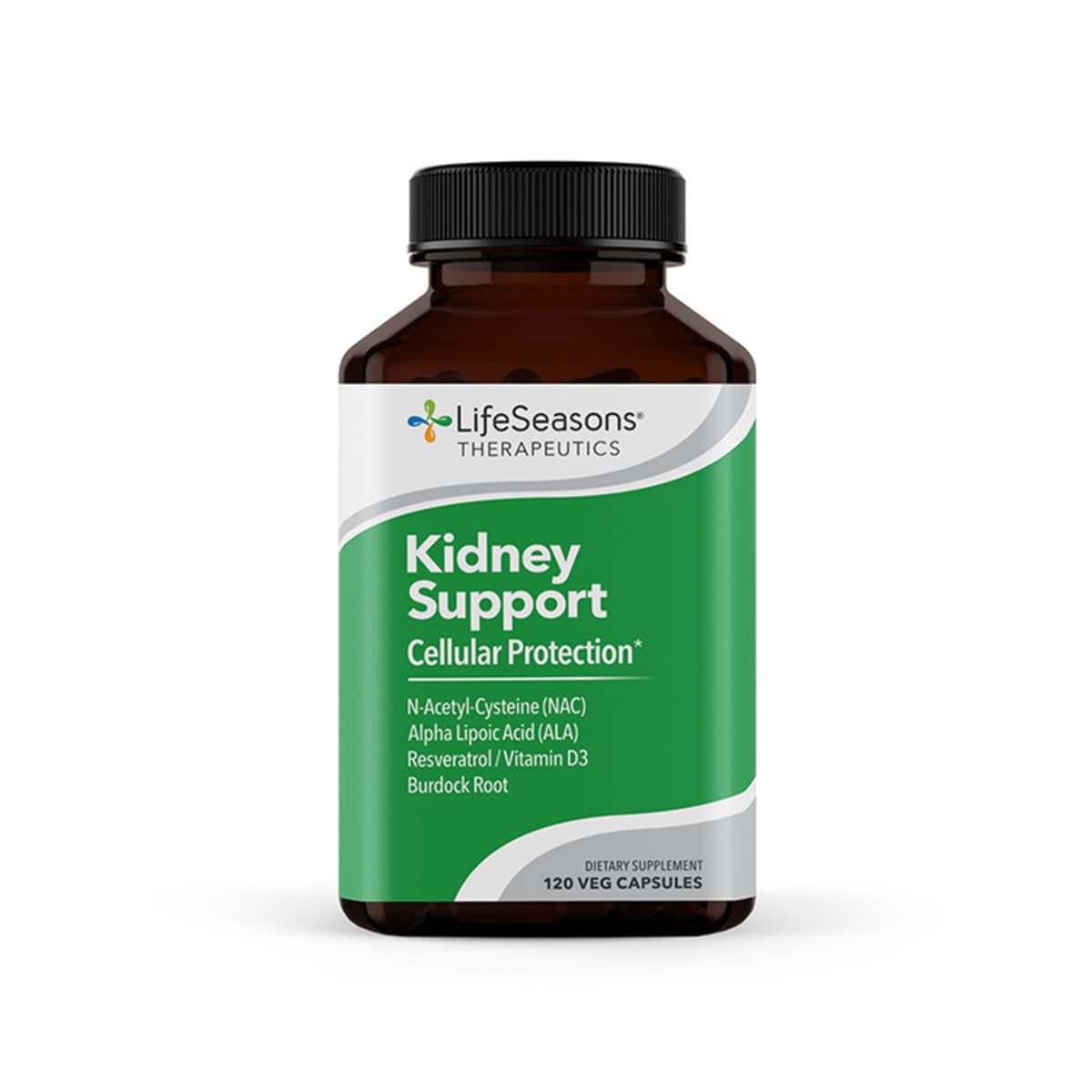 LifeSeasons Kidney Support Supplement – Cellular Protection with NAC, Alpha Lipoic Acid, Resveratrol, Burdock Root & Vitamin D3 – Supports Detox, Oxidative Stress & Renal Function – 120 Capsules LifeSeasons uk supplements