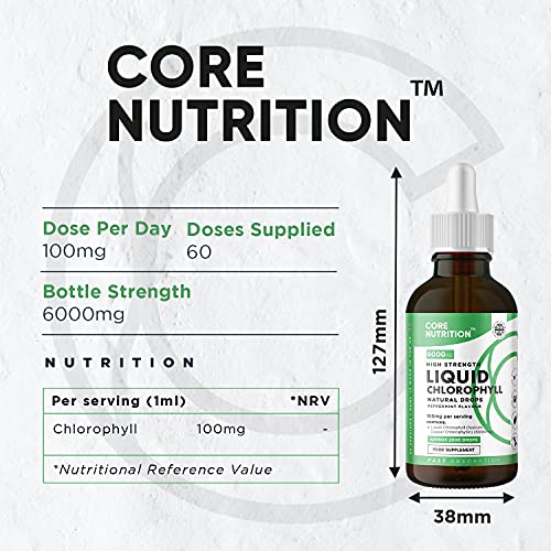 Core Nutrition Liquid Chlorophyll Drops for Water - 2 Fl. Oz for 60 Servings - 2 Month Supply Core Nutrition uk supplements