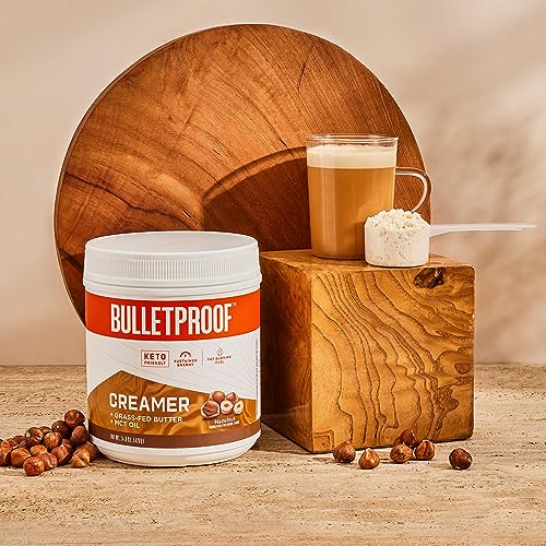 Bulletproof Hazelnut Creamer, 14.8 Ounces, Keto Coffee Creamer with MCT Oil and Grass Bulletproof uk supplements