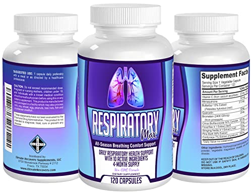 Respiratory-MAX (4-Month Supply) Respiratory Supplements Elevate Recovery Supplements uk supplements
