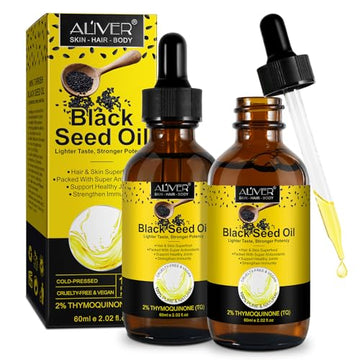 2 Pack Black Seed Oil, Organic Cold Pressed Unrefined Black Seed Oil, Pure Natural Black BDBFZCFP uk supplements