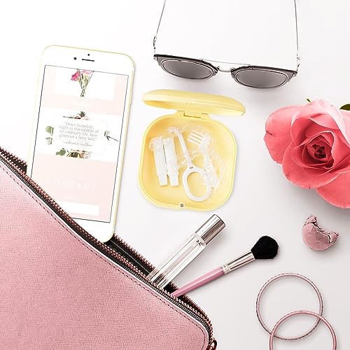 Retainer Case with Mirror and Vent Holes, Cute Retainer Holder Case Compatible with Invisalign Heigoeost uk supplements
