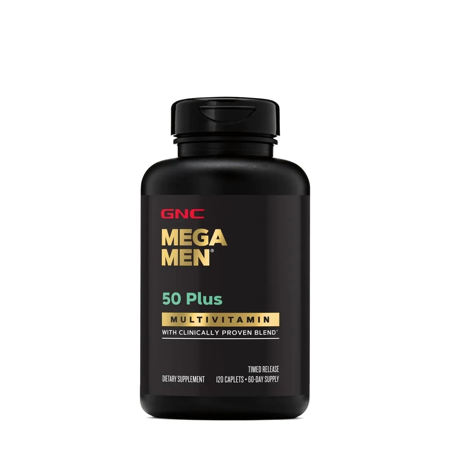 GNC Mega Men 50 Plus Multivitamin | Antioxidants | Heart Health | Prostate and Circulatory Support | 120 Count GNC uk supplements