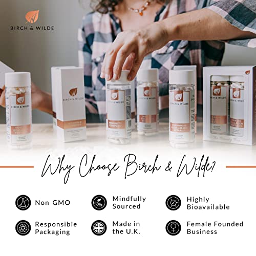 Selenium Supplements - Selenium Capsules for Hair, Skin, Nails & Cognitive Function BIRCH & WILDE uk supplements