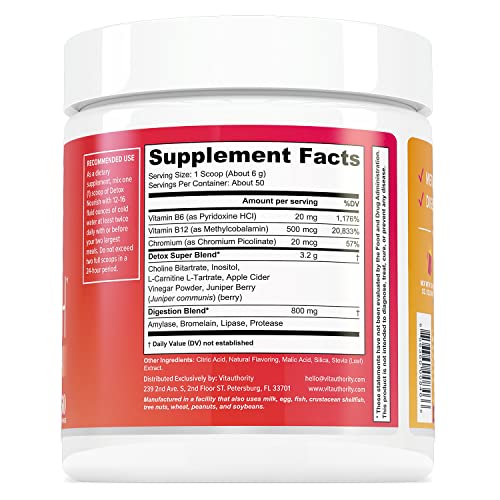 Detox Cleanse for Weight Loss and Belly Fat - Anti Bloat and Digestive Health Clean Gut Vitauthority uk supplements