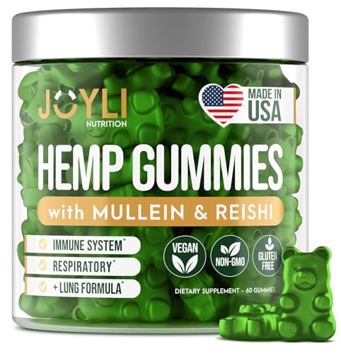 JOYLI Hemp Gummies - Natural Lung Cleanse with Mullein Leaf & Reishi JOYLI Nutrition uk supplements