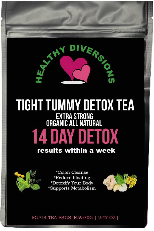 Healthy Diversions Tight Tummy Detox Tea, Extra Strength Results Within a Week Reduce Heath Secret uk supplements