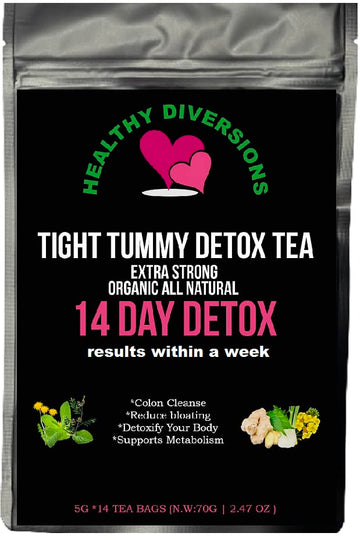 Healthy Diversions Tight Tummy Detox Tea, Extra Strength Results Within a Week Reduce Heath Secret uk supplements