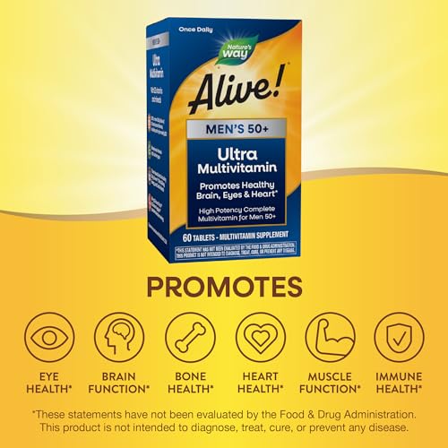 Nature's Way Alive! Men’s 50+ Daily Ultra Potency Complete Multivitamin Nature's Way uk supplements