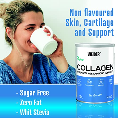 Weider Collagen. With Hyaluronic Acid, Magnesium and Vitamin C. 100% Peptan. Zero fat. Sugar zero. Keto. Weider uk supplements