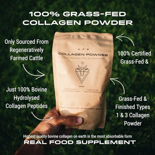 APE Nutrition Collagen Powder Peptides - Type 1 & 3 Bovine Collagen Protein, 100% Grass-Fed & Finished, Ancestral Supplement UK A | P | E uk supplements