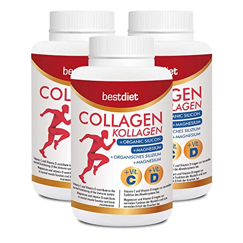 Bestdiet - Collagen with Silicon and Magnesium - Minerals - Bamboo Extract and Vitamins BEST DIET uk supplements