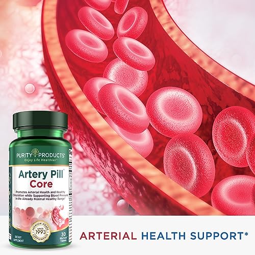 Purity Products Artery Pill Core from MK-7 Vitamin K2, Plant-Based S7 Nitric Oxide Booster Purity Products uk supplements