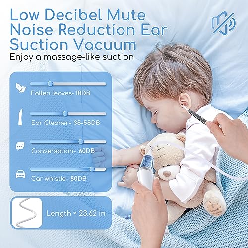 Ear Vacuum Wax Remover, Ear Wax Removal with 8 Pcs Ear Pick, Ear Wax Girug uk supplements