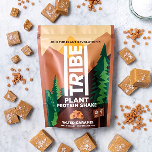 TRIBE Vegan Protein Powder - Salted Caramel - Pea and Rice Protein Blend - Vegan TRIBE uk supplements
