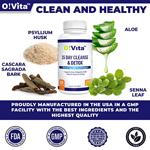 O!VITA 15-Day Cleanse and Detox Supports Digestive and Colon Health, Special Formula O!VITA uk supplements