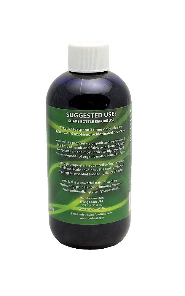 Living Foods USA ZeoHeal - Humic and Fulvic Acid Mineral Supplement 8 Fluid Ounce (2-Pack) Living Foods USA uk supplements