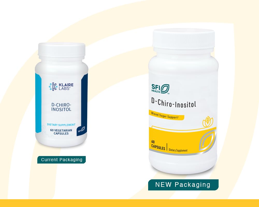 SFI Health Klaire Labs D-Chiro-Inositol - 150 Milligrams Hypoallergenic Supplement (60 Capsules) SFI Health uk supplements
