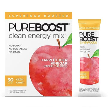 Pureboost Apple Cider Vinegar Superfoods Clean Energy Drink Mix, Boosted with 1,000 mg Pureboost uk supplements