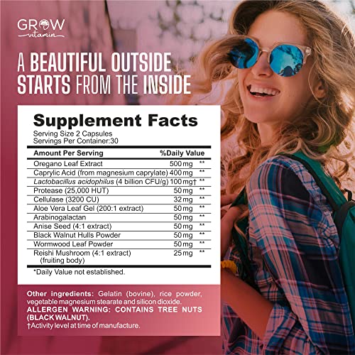 Feminine Balance Complex | Candida Support | Oregano & Caprylic Acid Blend grow vitamin uk supplements