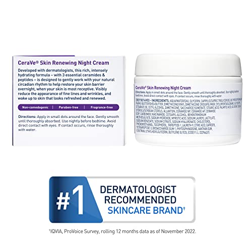 CeraVe Skin Renewing Night Cream | Niacinamide, Peptide Complex CeraVe uk supplements