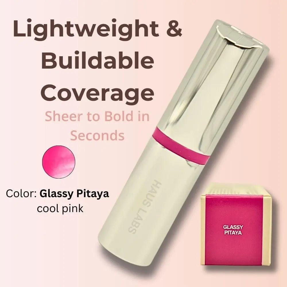 Haus Labs Color Fuse Longwear Hydrating Glassy Lip + Cheek Blush Balm Stick - Glassy Pitaya Haus Laboratories uk supplements