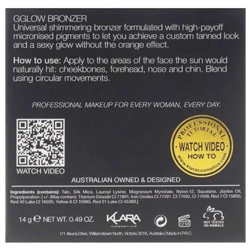 G Glow Bronzer by Klara for Women - 0.49 oz Bronzer Klara Cosmetics uk supplements