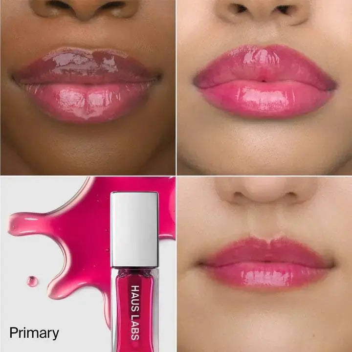 HAUS LABS BY LADY GAGA PhD Hybrid Lip Oil - Primary (Sheer Cherry) & ENTEL Aloe vera Sheet Masque (BONUS) HAUS LABS BY LADY GAGA uk supplements