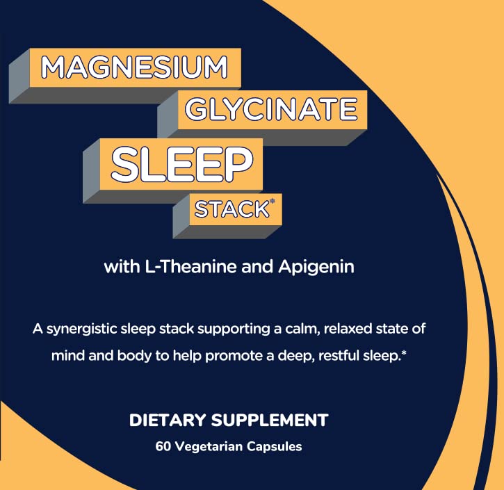 Shining Solace Magnesium Glycinate Sleep Stack with 200 mg L-Theanine, 50 mg Apigenin, 175 mg of Elemental Magnesium Glycinate | Sleep Support Magnesium Supplement | Made in USA Shining Solace uk supplements