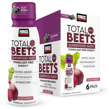 Force Factor Total Beets Superfood Shots for Healthy All-Day Stamina, Energy Drink Alternative Force Factor uk supplements