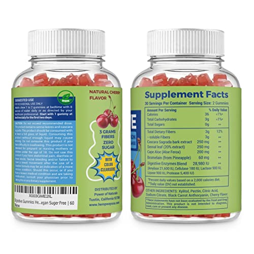 HEMPWAY Fiber Gummies for Digestive Colon Cleanse - Health & Daily Weight Support HEMPWAY uk supplements