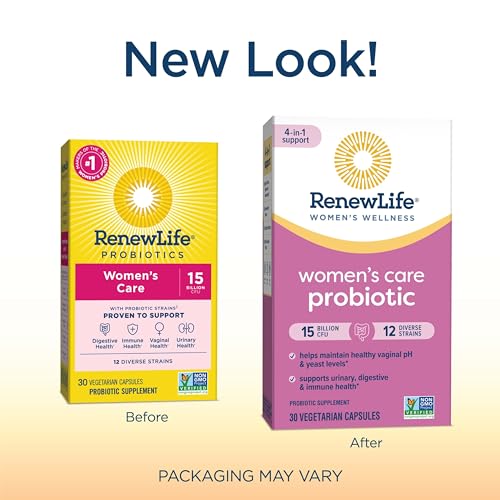 Renew Life Women's Probiotic Capsules, Supports pH Balance for Women, Vaginal, Urinary Renew Life uk supplements