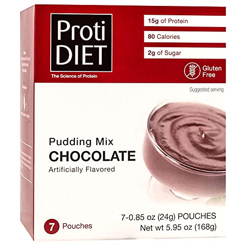 Protidiet Chocolate Flavor High Protein Instant Pudding Mix (7-5.9 oz Pouches) (Chocolate) ProtiDIET uk supplements