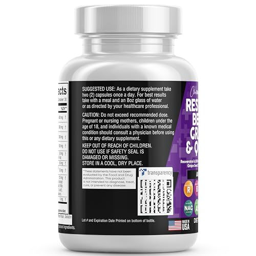 Resveratrol 6000mg Berberine 3000mg Grape Seed Extract 3000mg Clean Nutraceuticals uk supplements