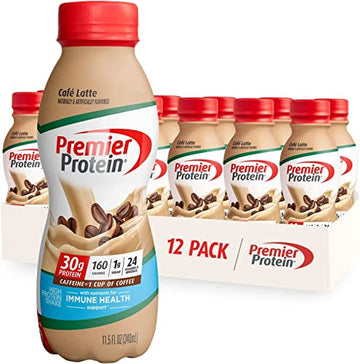 Premier Protein Shake, Café Latte Liquid, 30g Protein, 1g Sugar, 24 Vitamins & Minerals Premier Protein uk supplements