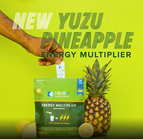 Liquid I.V. Energy Multiplier Yuzu Pineapple, 24 Individual Serving Stick Packs Liquid I.V. uk supplements