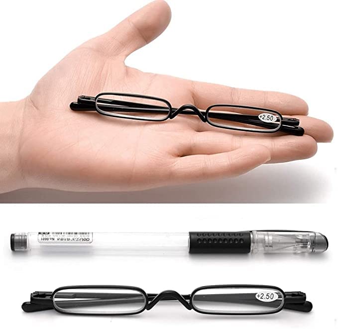 Viseng 2 Pairs Slim Pocket-Sized Metal Reading Glasses: Your Stylish Travel Companion Viseng uk supplements
