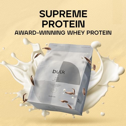 Bulk Pure Whey Protein Powder Shake, Vanilla, 500 g, Packaging May Vary Bulk uk supplements