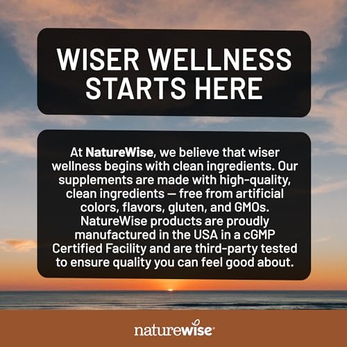 NatureWise Ashwagandha for Stress - With KSM-66 Extract, GABA, L-Theanine, Rhodiola Rosea - Herbal Mood & Sleep Support - Vegan, Non-GMO, Gluten-Free - 60 Capsules[1-Month Supply] NatureWise uk supplements