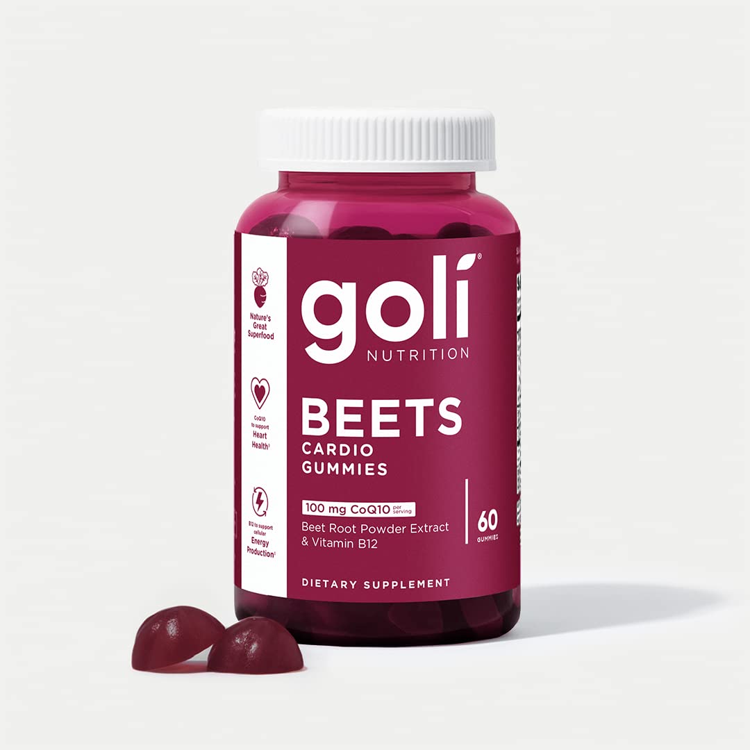 Goli Nutritional Supplement, Beets Cardio Gummy - 60 Count - CoQ10 & Beet Root Extract Goli uk supplements