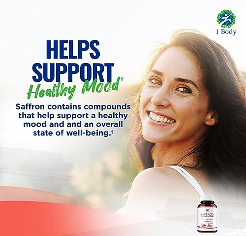 1 Body Saffron Extract 8825 – Antioxidant & Mood Support Saffron Supplement 1 Body uk supplements