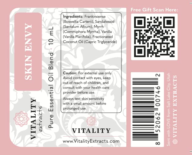 Skin Envy - Face Moisturizer Serum (by Vitality Extracts) Coconut Oil, Collagen, Vitamin E, Vegan Vitality Extracts uk supplements